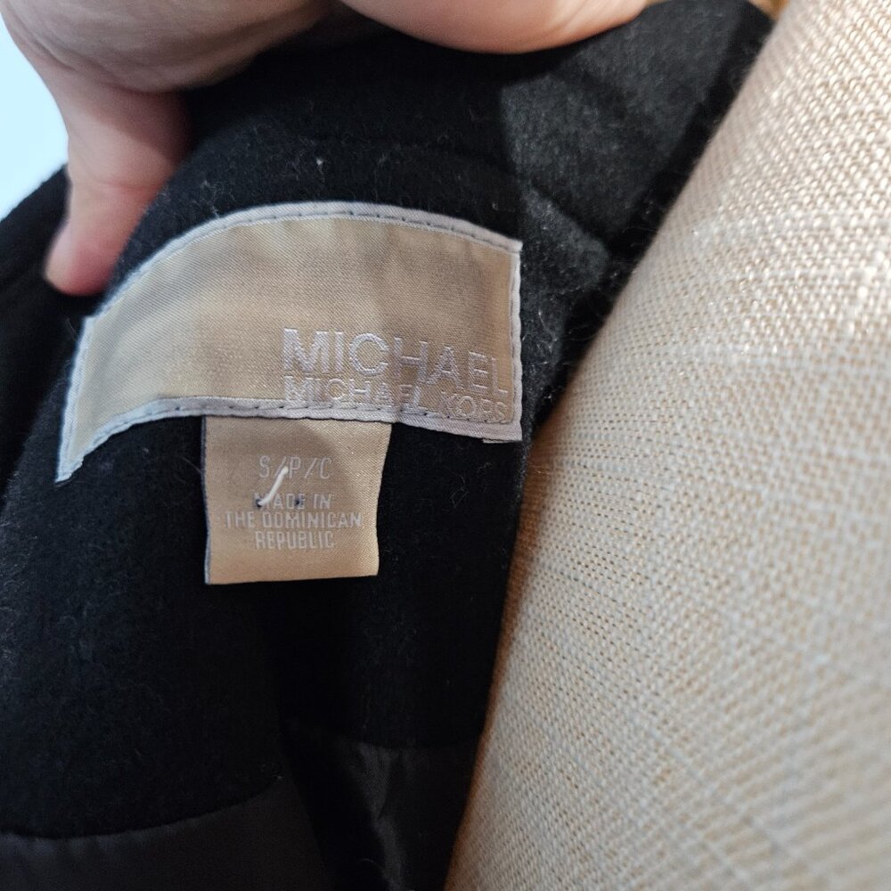 Michael Kors Black Pea Coat - Small - Picture 7 of 7